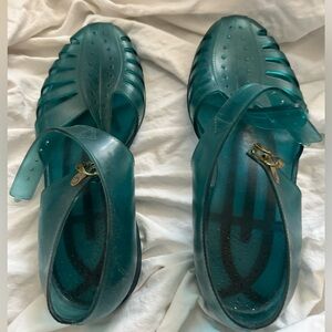 Jelly buckle flats woman's 9 Vintage
